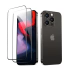 iPhone 15 Pro Kijelzővédő Üvegfólia - ESR Tempered Glass - Fekete x 2 db