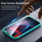 iPhone 15 Pro Kijelzővédő Üvegfólia - ESR Tempered Glass - Fekete x 2 db