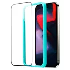 iPhone 15 Pro Kijelzővédő Üvegfólia - ESR Tempered Glass - Fekete x 2 db