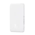 Baseus Mini Power Bank - 5000mAh 20W + USB-C Kábel - Fehér