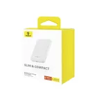 Baseus Mini Power Bank - 5000mAh 20W + USB-C Kábel - Fehér
