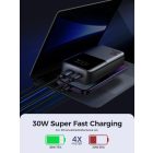 Joyroom JR-PBC06 Power Bank 10000mAh 30W - USB-C és Lightning Kábel - Lila