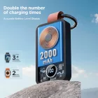 Joyroom JR-WQW01 Vezeték Nélküli Apple Watch Power Bank - 2000mAh 3W - Fekete