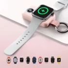 Joyroom JR-WQW01 Vezeték Nélküli Apple Watch Power Bank - 2000mAh 3W - Pink