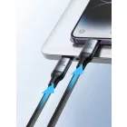 Joyroom 2in1 USB-C - USB-C + Lightning Speedy Kábel - 1.5m 100W - Fekete