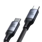 Joyroom 2in1 USB-C - USB-C + USB-C Speedy Kábel - 1.5m 100W - Fekete