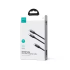 Joyroom 2in1 USB-C - USB-C + USB-C Speedy Kábel - 1.5m 100W - Fekete