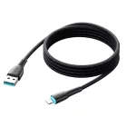 Joyroom Starry USB-A - Lightning Kábel - 1m 3A - Fekete