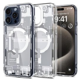 iPhone 15 Pro Max Tok - Spigen Ultra Hybrid MagFit - Zero One Fehér   iPhone 15 Pro Max Tok - Spigen Ultra Hybrid MagFit - Zero One Fehér