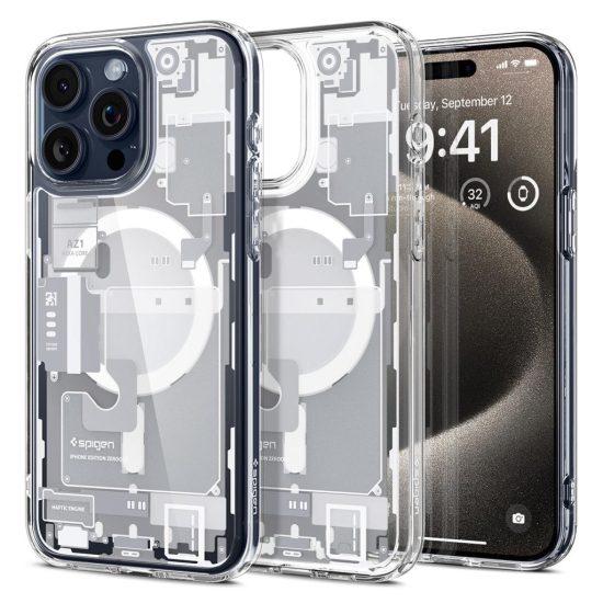 iPhone 15 Pro Max Tok - Spigen Ultra Hybrid MagFit - Zero One Fehér