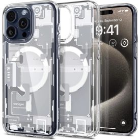 iPhone 15 Pro Tok - Spigen Ultra Hybrid MagFit - Zero One Fehér   iPhone 15 Pro Tok - Spigen Ultra Hybrid MagFit - Zero One Fehér