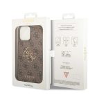 iPhone 15 Pro Max Tok - Guess 4G Big Metal Logo - Barna