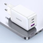 Ugreen Nexode GaN Hálózati Töltő 65W - 2x USB-C + USB-A - Fehér