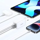 Ugreen Nexode GaN Hálózati Töltő 65W - 2x USB-C + USB-A - Fehér
