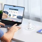 Ugreen Nexode GaN Hálózati Töltő 65W - 2x USB-C + USB-A - Fehér