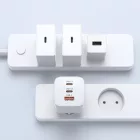 Wozinsky GaN Hálózati Töltő 65W - USB-A + 2x USB-C - Fehér