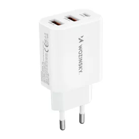 Wozinsky Hálózati Töltő 30W - USB-C + 2x USB-A - Fehér
