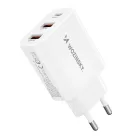 Wozinsky Hálózati Töltő 30W - USB-C + 2x USB-A - Fehér