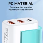 Wozinsky Hálózati Töltő 30W - USB-C + 2x USB-A - Fehér