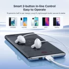 Joyroom JR-EC05 USB-C Vezetékes Fülhallgató - Fehér