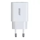 Joyroom Hálózati Töltő 10.5W - 2xUSB-A - Fehér