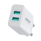Joyroom Hálózati Töltő 10.5W - 2xUSB-A - Fehér