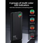 Joyroom JR-L015 Power Bank 20000mAh 22.5W - USB-A + USB-C + Beépített USB-C és Lightning Kábel - Fekete