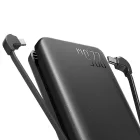 Joyroom JR-L015 Power Bank 20000mAh 22.5W - USB-A + USB-C + Beépített USB-C és Lightning Kábel - Fekete
