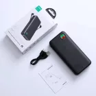 Joyroom JR-L015 Power Bank 20000mAh 22.5W - USB-A + USB-C + Beépített USB-C és Lightning Kábel - Fekete