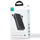 Joyroom JR-L015 Power Bank 20000mAh 22.5W - USB-A + USB-C + Beépített USB-C és Lightning Kábel - Fekete