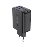 Acefast A61 Hálózati Töltő GaN PD 45W- 2 x USB-C + 2 x USB-A - Fekete