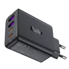 Acefast A61 Hálózati Töltő GaN PD 45W- 2 x USB-C + 2 x USB-A - Fekete