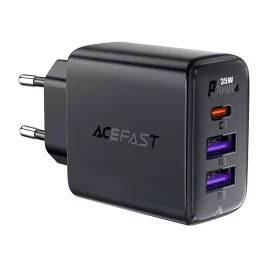 Acefast A57 GaN Hálózati Töltő PD 35W - 2xA + C - Fekete