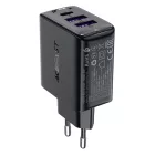 Acefast A57 GaN Hálózati Töltő PD 35W - 2xA + C - Fekete