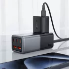 Acefast Z2 GaN Asztali Töltő 75W - 3x USB-C + 2x USB-A - Fekete-Szürke