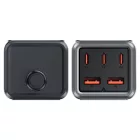 Acefast Z2 GaN Asztali Töltő 75W - 3x USB-C + 2x USB-A - Fekete-Szürke