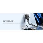 Acefast Z1 GaN Töltő / Utazóadapter 75W - EU / UK / US / AU - 3x USB-C + 2x USB-A - Fekete