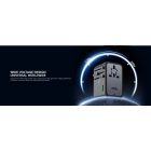 Acefast Z1 GaN Töltő / Utazóadapter 75W - EU / UK / US / AU - 3x USB-C + 2x USB-A - Fekete