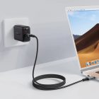 Acefast USB-C - USB-C Kábel - 1m 5A - USB4 PD3.1 - Fekete-Szürke