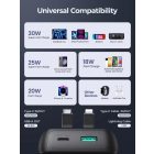 Joyroom JR-PBC06 Power Bank 10000mAh 30W - USB-C és Lightning Kábel - Fehér