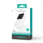 Joyroom JR-PBC07 Power Bank 20000mAh 30W - USB-C és Lightning Kábel - Fehér