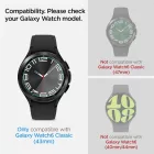 Samsung Galaxy Watch 6 Classic (43mm) Kijelzővédő Üvegfólia - Spigen Glas.tR EZ Fit x 2 db