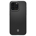 iPhone 15 Pro Tok - Spigen Enzo Aramid MagFit - Fekete