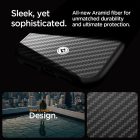 iPhone 15 Pro Tok - Spigen Enzo Aramid MagFit - Fekete