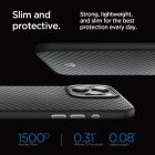 iPhone 15 Pro Tok - Spigen Enzo Aramid MagFit - Fekete