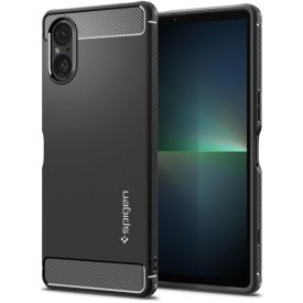 Sony Xperia 5 V Tok - Spigen Rugged Armor - Fekete Sony Xperia 5 V Tok - Spigen Rugged Armor - Fekete