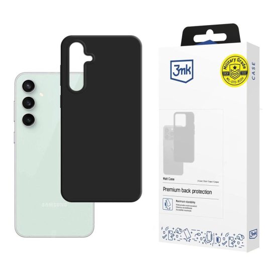 Samsung Galaxy S23 FE Tok - 3mk Matt Case - Fekete