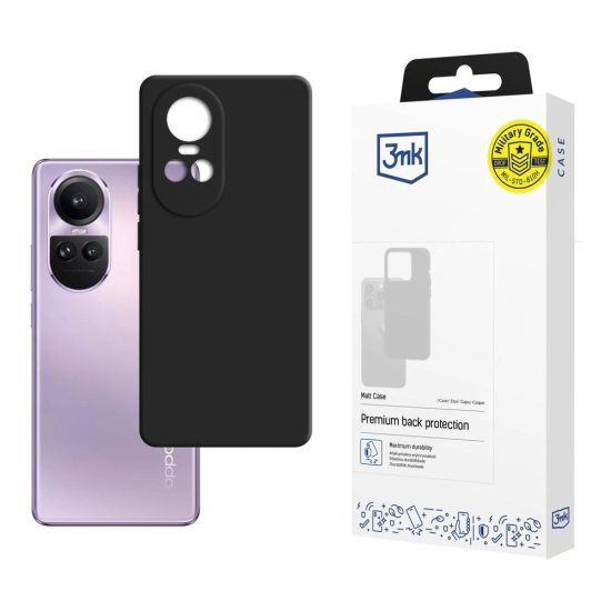 Oppo Reno 10 Pro Tok - 3mk Matt Case - Fekete