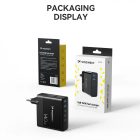 Wozinsky GaN Hálózati Töltő 140W - 3x USB-C + 2x USB-A - Fekete