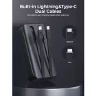 Joyroom JR-PBC07 Power Bank 20000mAh 30W - USB-C és Lightning Kábel - Lila